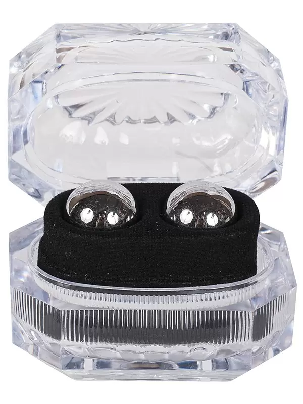 Вагинальные шарики Ben Wa Ball утяжеленные металлические – серебристые