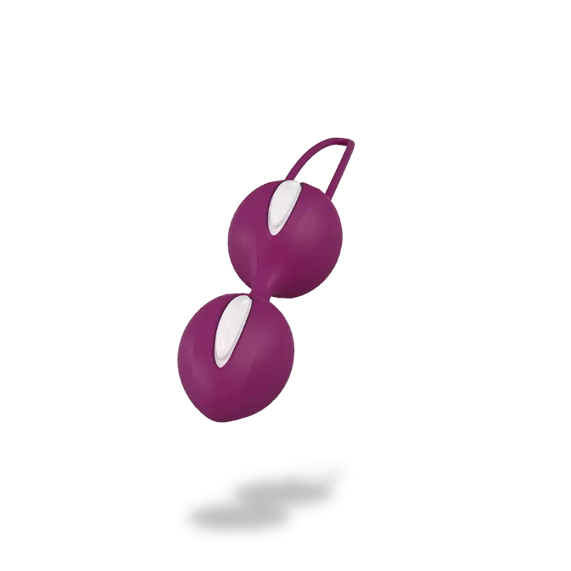 Вагинальные шарики Smartballs Duo с шариком внутри - фиолетовый