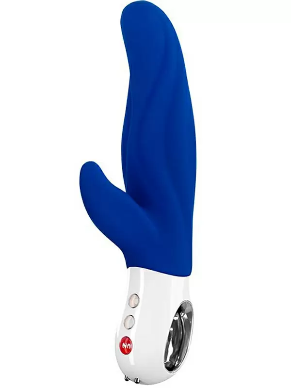 Мощный вибратор-кролик Fun Factory Lady Bi, 2 мотора, 12 режимов, силикон, синий
