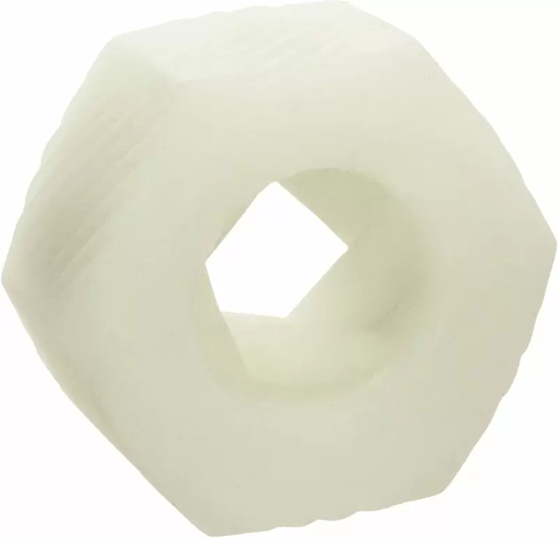 Эрекционное кольцо-бампер SLOP TOP NASTY LUV, диаметр 2,5 см, силикон, светящийся, белый