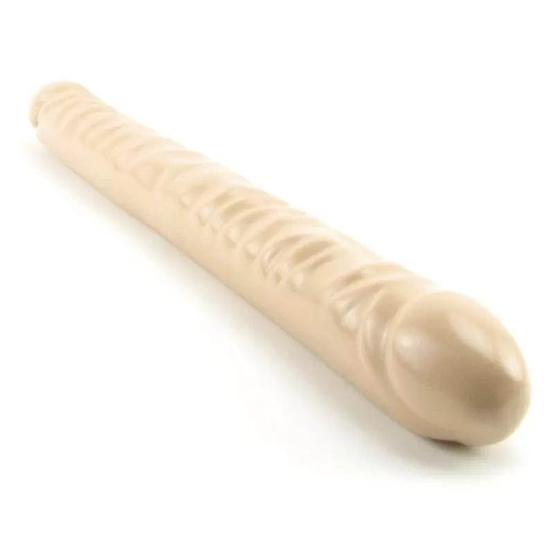 Двухсторонний фаллоимитатор Veined Double Header 18