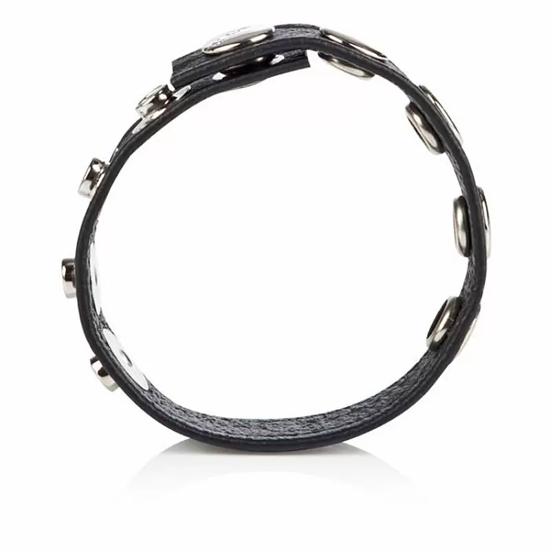 Кожаная утяжка на пенис Colt C/B Strap 5-Snap Fastener – черный