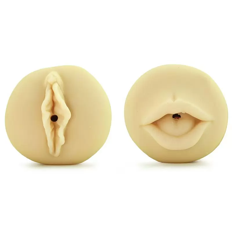 Мастурбатор двусторонний вагина и ротик Vivid Raw Fuck & Suck – телесный