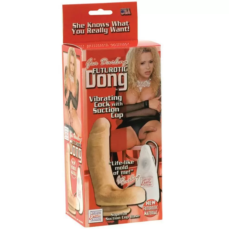 Фаллоимитатор на присоске с вибрацией Gia Darling Futurotic Dong