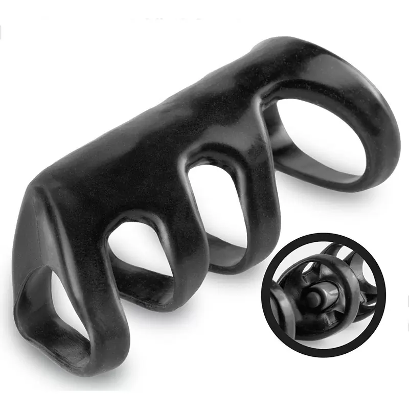 Насадка стимулирующая Vibrating Power Cage с вибрацией – черная