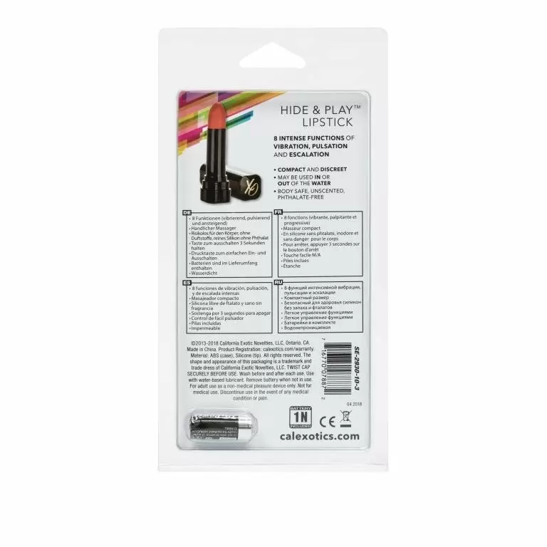 Вибропуля в форме помады Hide & Play™ Lipstick