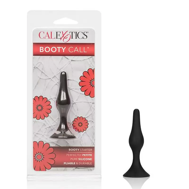 Маленькая анальная пробка Booty Starter на присоске – черный