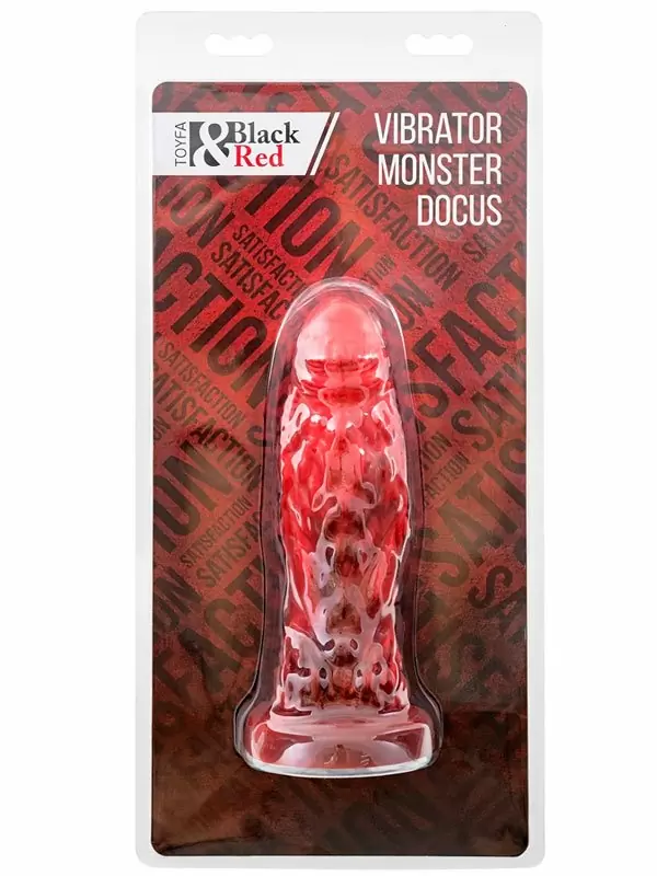 Необычный фаллоимитатор TOYFA Monster Docus, 20 см, 8 режимов, силикон