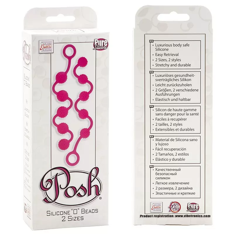 Набор анальных шариков Posh Silicone “O” Beads