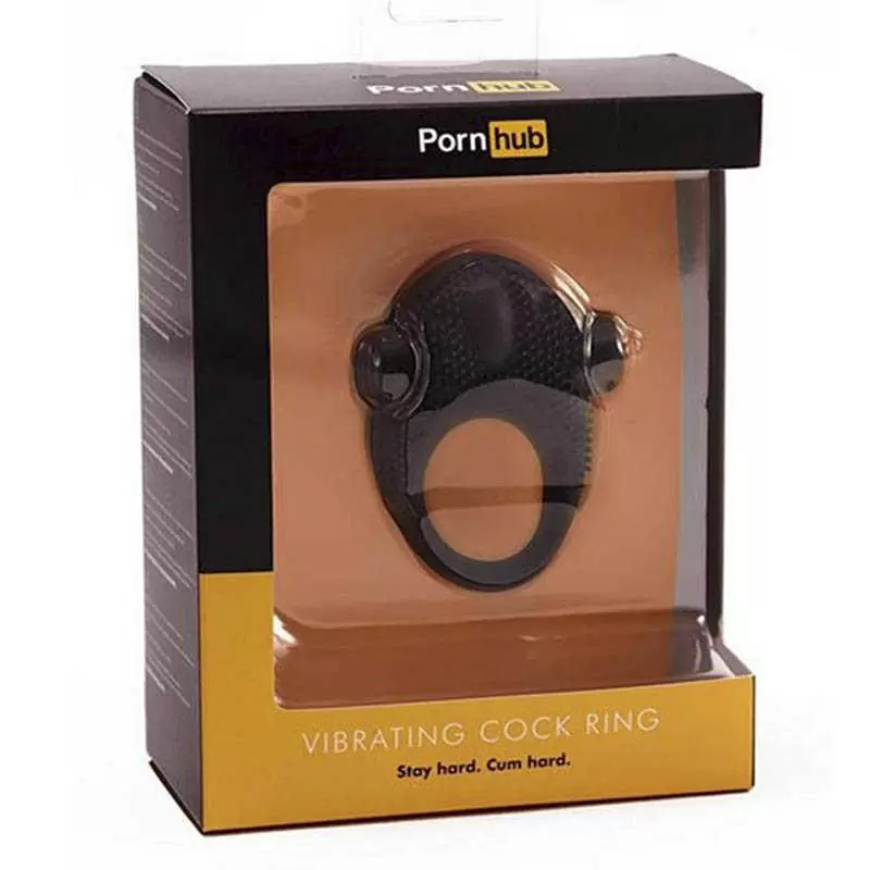 Виброкольцо Pornhub Vibrating Cock Ring - черный