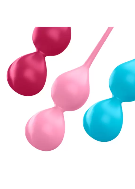 Набор вагинальных шариков Satisfyer Balls Double, 15,5 см, силикон