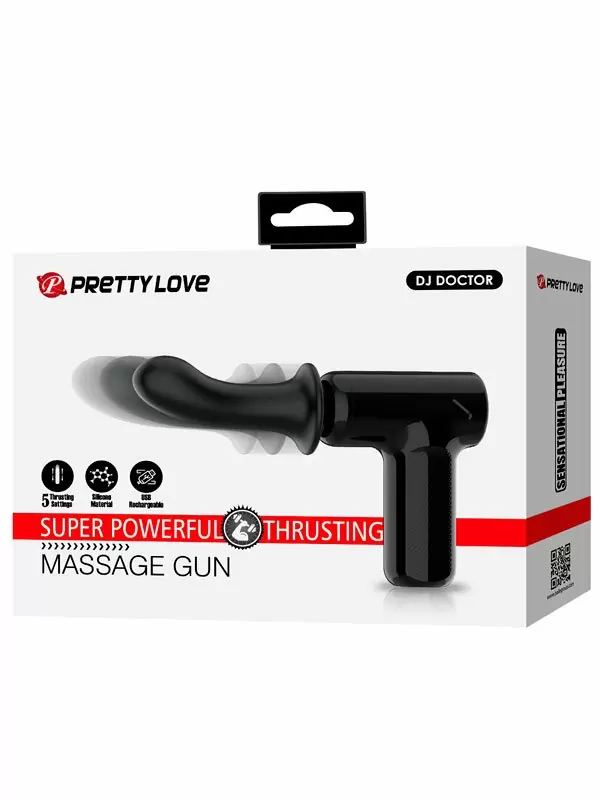 Вибратор Baile DJ Doctor с функцией толчков, 5 режимов, поступательные движения