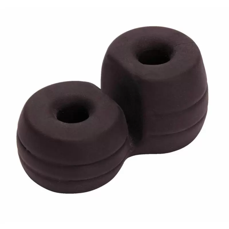 Эрекционные кольца для пениса и мошонки Pornhub Thick Cock and Ball Ring - черный