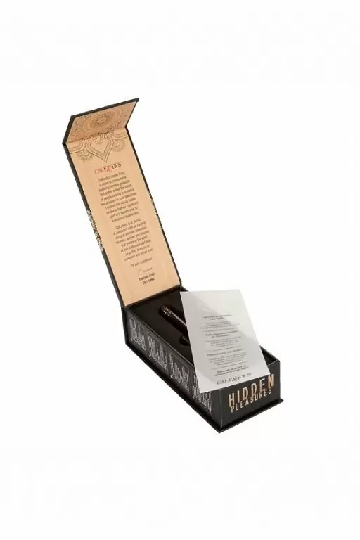 Ультратонкий вибратор Hidden Pleasures (Черный): 10.75 см, 10 режимов вибрации, АБС/металл