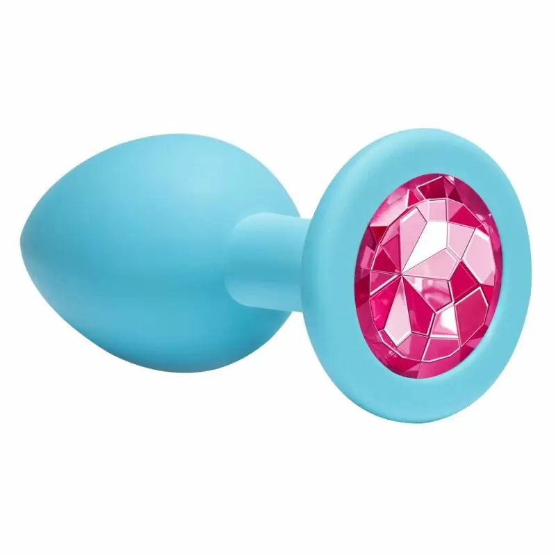 Анальная пробка Emotions Cutie Medium Turquoise pink crystal 4012-03Lola