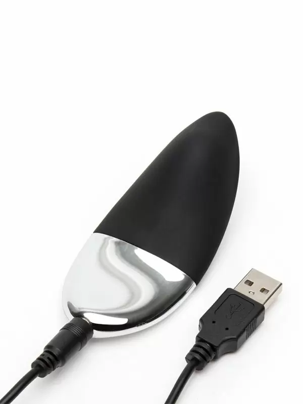 Компактный стимулятор клитора Fifty Shades of Grey, 8,9 см, с пультом Д/У, черный