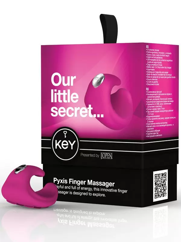 Водонепроницаемый вибромассажер на палец Pyxis - Pink