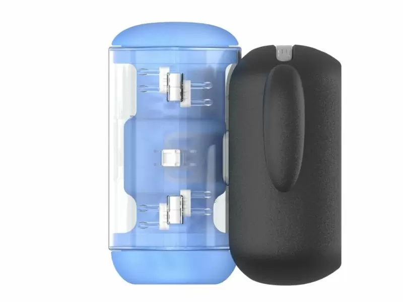 Инновационный робот-мастурбатор Black Knight Vibrating, Heating & Thrusting, Amovibe