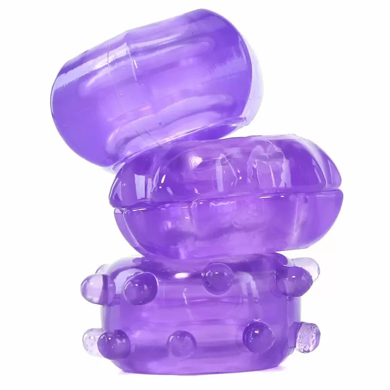 Набор плотных двухсторонних колец для поддержания эрекции Reversible Ring Set – фиолетовый