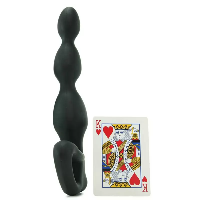 Рельефный электростимулятор простаты Big Bend-it гибкий – черный