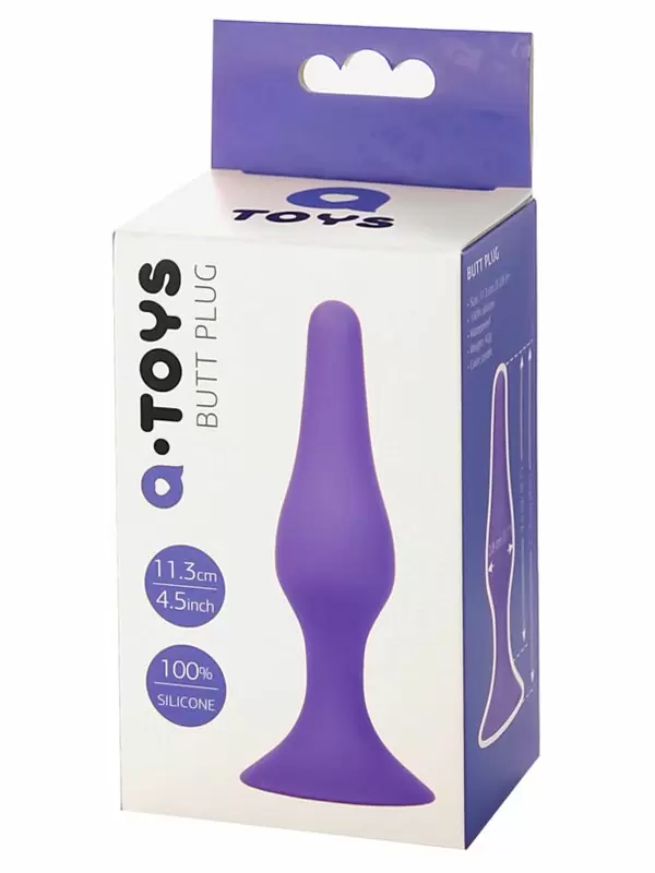 Анальная втулка TOYFA A-Toys 11,3 см – фиолетовый