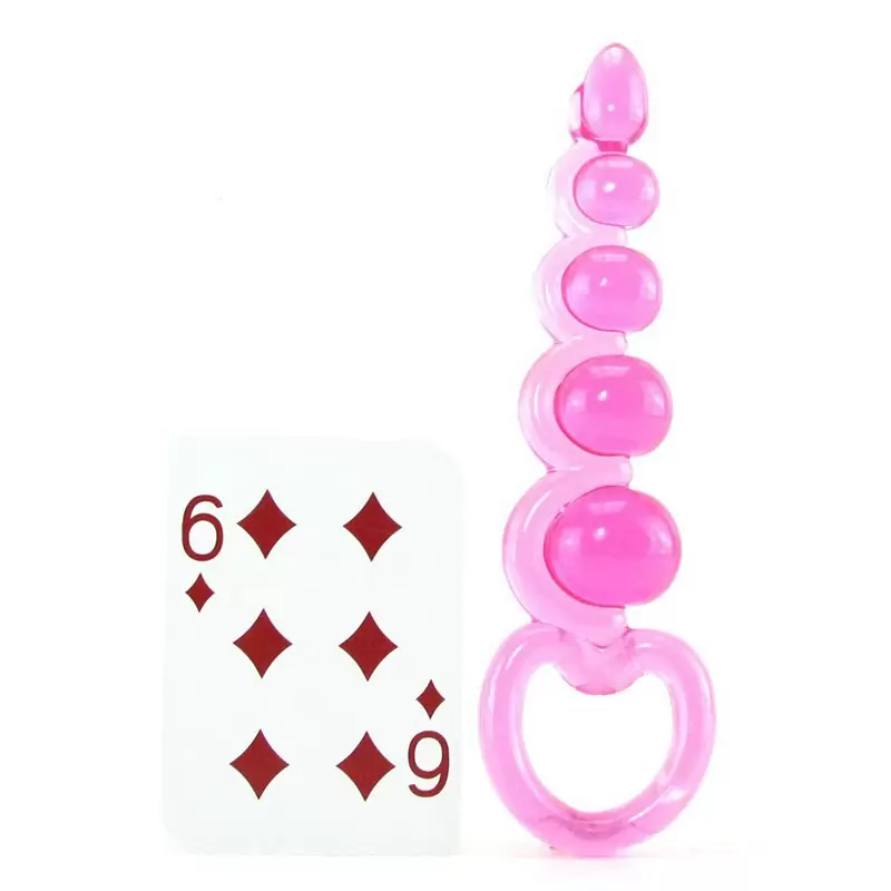 Анальная цепочка Basic Essentials Beaded Probes гибкая – розовый