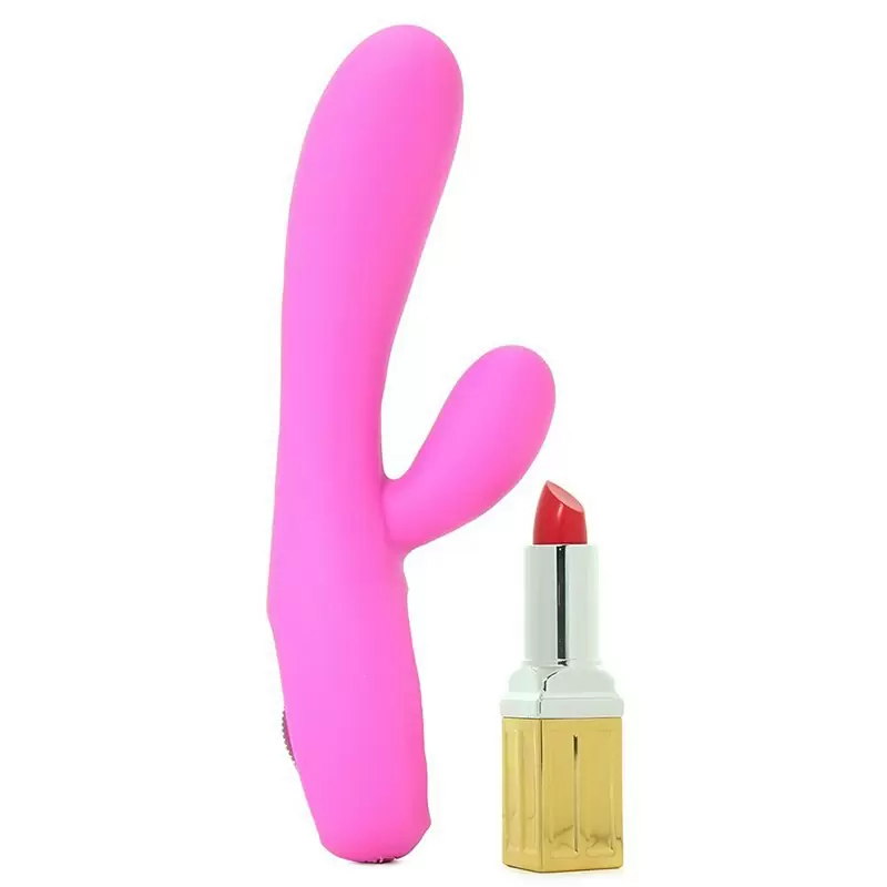 Перезаряжаемый вибромассажер UltraZone Tease 6x со стимуляцией клитора – розовый