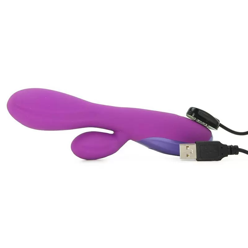 Перезаряжаемый вибромассажер Excite 6X со стимуляцией клитора – фиолетовый