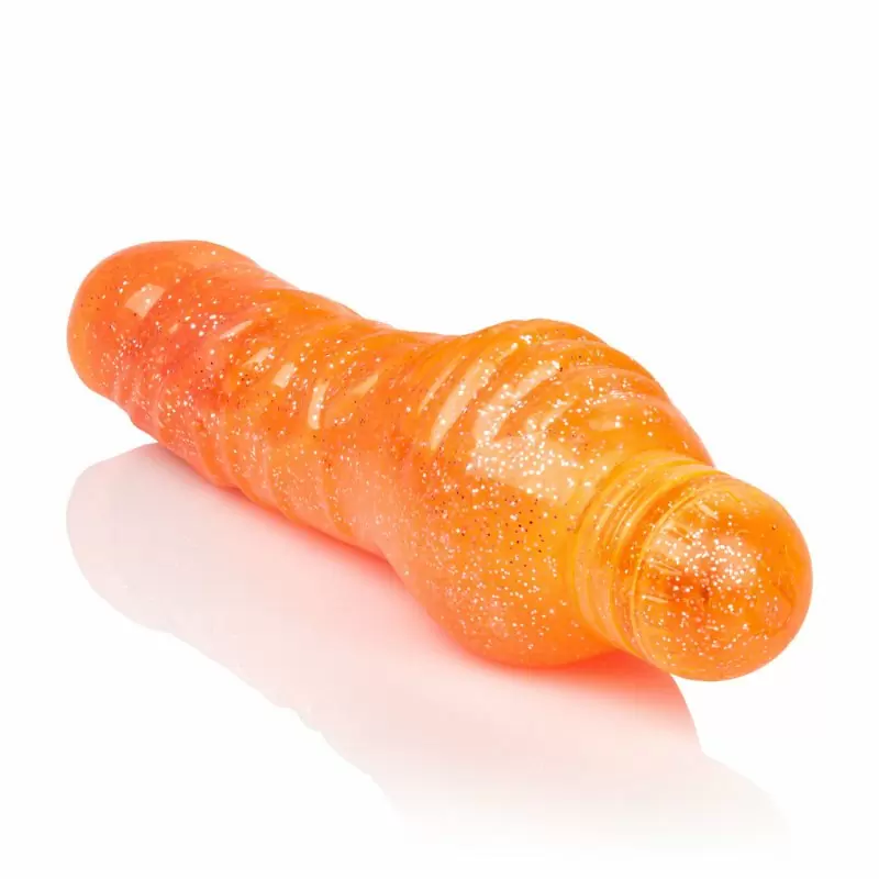 Блестящий вибратор Calexotics Sparkle™ Shimmer Stud™- оранжевый