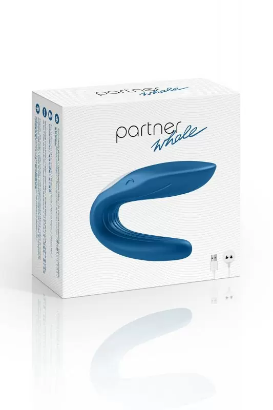 Вибратор для пар Partner Whale – синий
