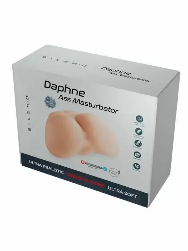Реалистичный мастурбатор SilexD Ass Daphne, два отверстия, силикон, телесный