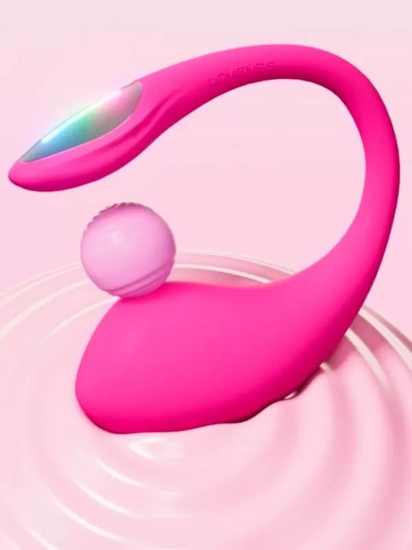 Интерактивное виброяйцо Lovense Lush 4, программируемое управление со смартфона, с LED-подсветкой, силикон