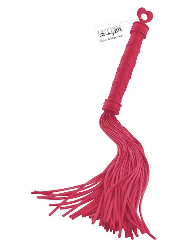 Многохвостая плеть Silicone Bondage Whip – красная
