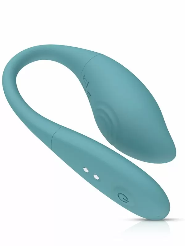 Элегантное виброяйцо One-DC The Daisy, 24,5 см, 5 режимов, силикон, голубой