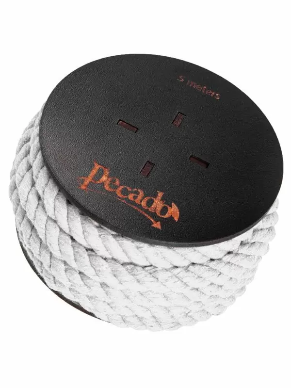 Веревка для фиксации Pecado BDSM, на катушке, хлопок, 5 м, белая