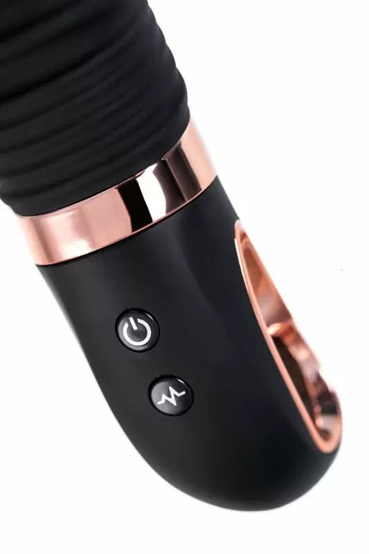 Черный рельефный вибратор Waname D-Splash Hurricane. 14 см. Силикон