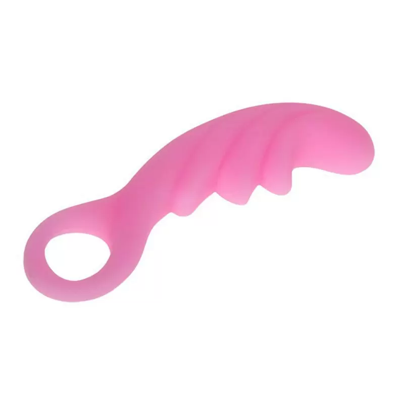 Рельефный анальный стимулятор Fabulous Lover с ручкой – розовый