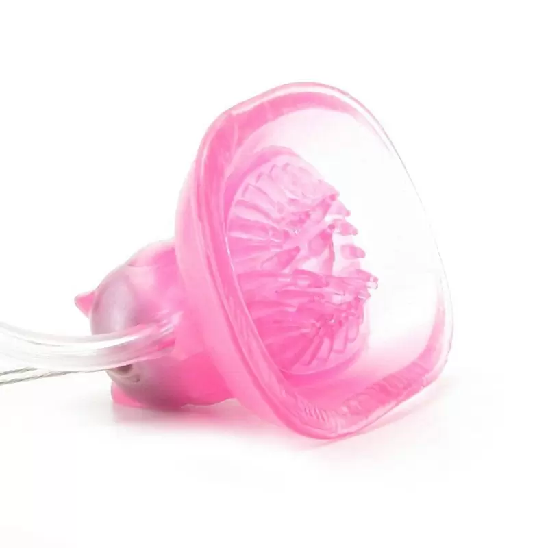 Клиторальный стимулятор с вакуумной помпой Vibro Pussy Sucker – розовый