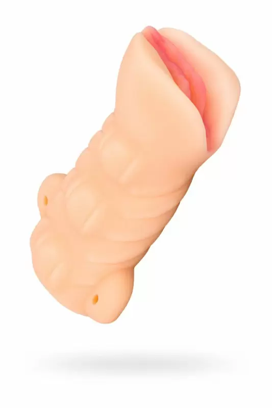 Рельефный мастурбатор-вагина TOYFA Realistic - телесный