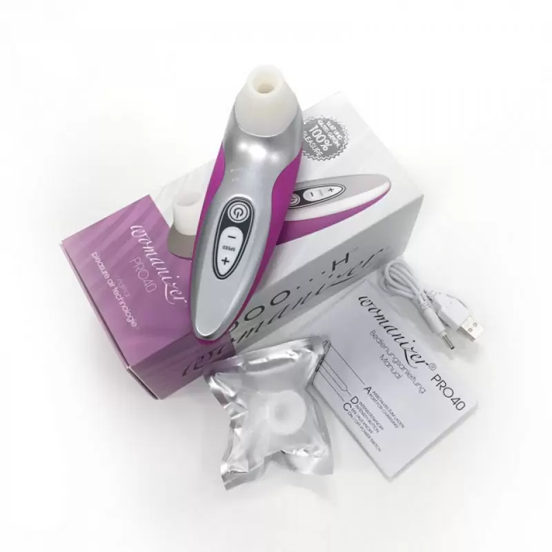 Бесконтактный клиторальный стимулятор Womanizer Pro 40 – пурпурный