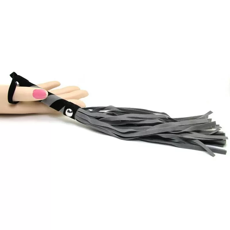 Мягкая мини-плеточка First Time Fetish Flogger – серый