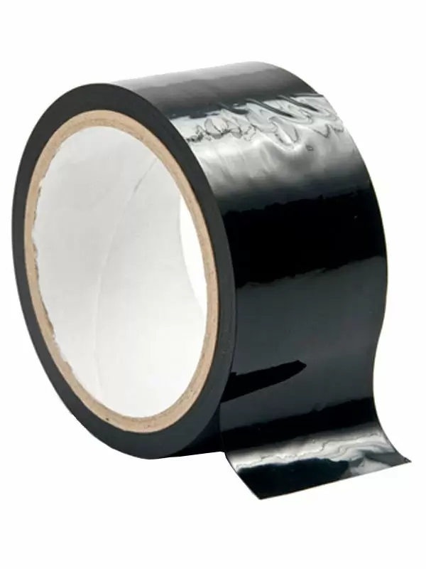 БДСМ-лента для фиксации Shots toys Bondage Tape, черная, 20 метров