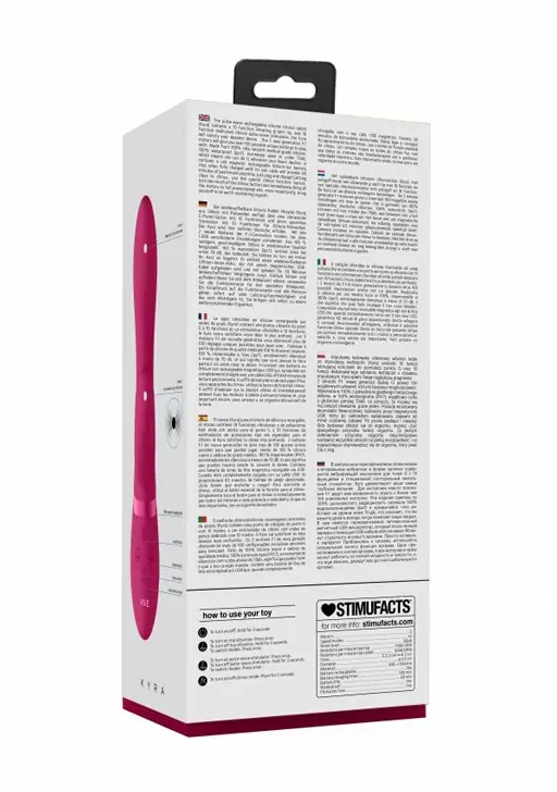 Изогнутый вибратор-кролик Kyra, с функциями 