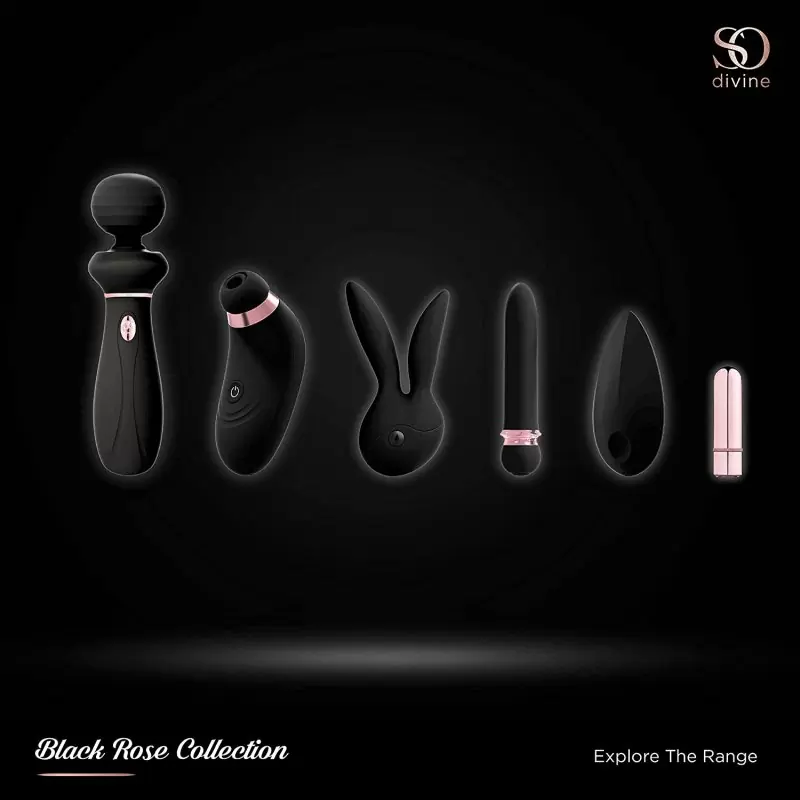 Мини-вибратор So Divine Magic Body Vibrating Stimulator. Черный