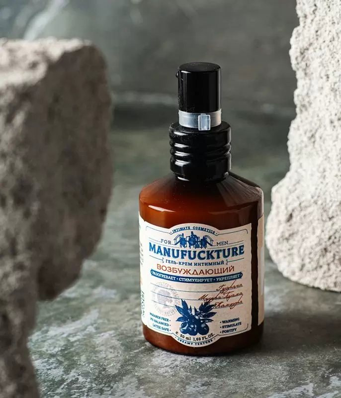 Интимный гель-крем для мужчин MANUFUCKTURE, с возбуждающим действием, 50 мл