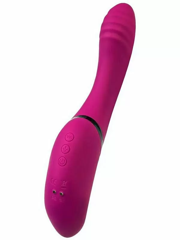 Инновационный вибратор-кролик JOS Spinser, c вакуумной стимуляцией, 23 см, силикон