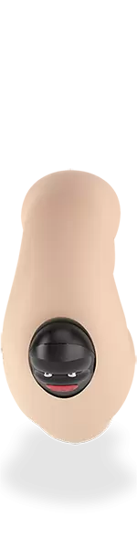 Анатомический страпон Fun Factory Sharevibe, безремневой, со съемной вибропулей, 22 см, бежевый