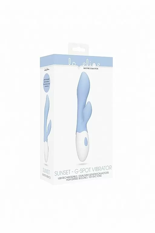 ВИБРАТОР КРОЛИК G-SPOT VIBRATOR - SUNSET (голубой)