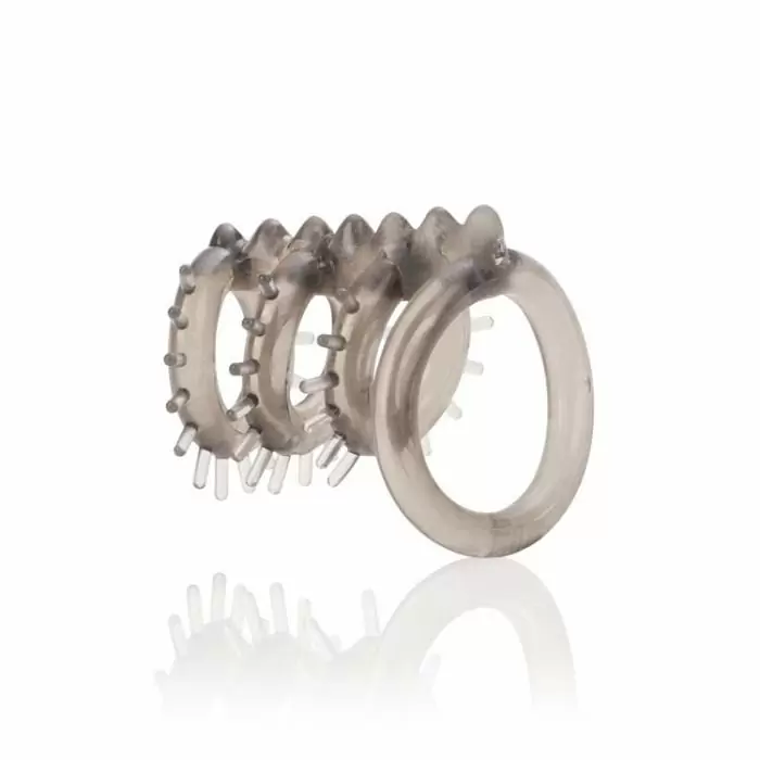 Насадка на пенис и мошонку Support Master Triple Ticklers – серый