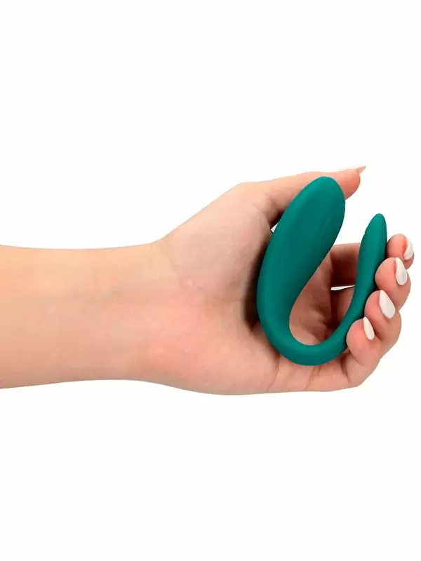 Парный вибратор Couple Toy with Remote Control, с пультом Д/У, 10 см, 10 скоростей, бирюзовый